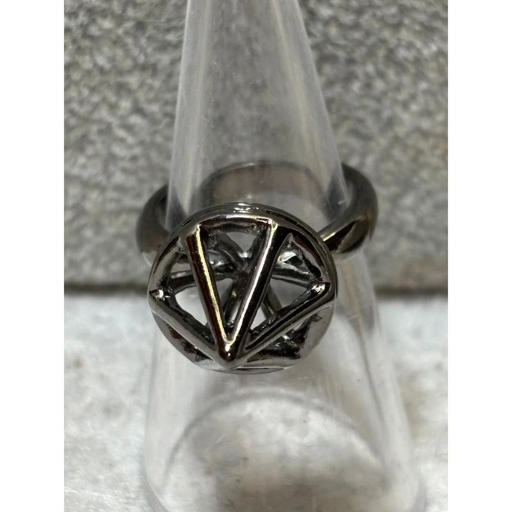#47. Gunmetal-finish 3D Ring